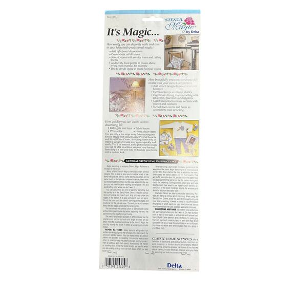 90s Vintage- Stencil Magic By Delta- Gothic Cornice Trim No. 95 305 0012 NWT - Picture 2 of 6